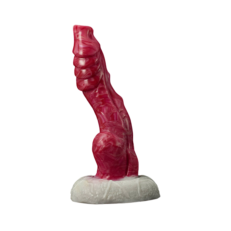 DILDO NOUÉ MONSTRE SILICONE 7 POUCES ROSE