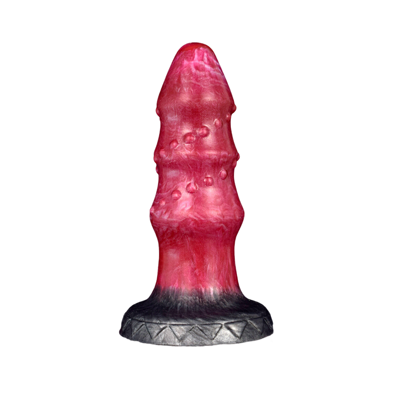 MONSTER DILDO ANAL SILICONE 7 INCH RED