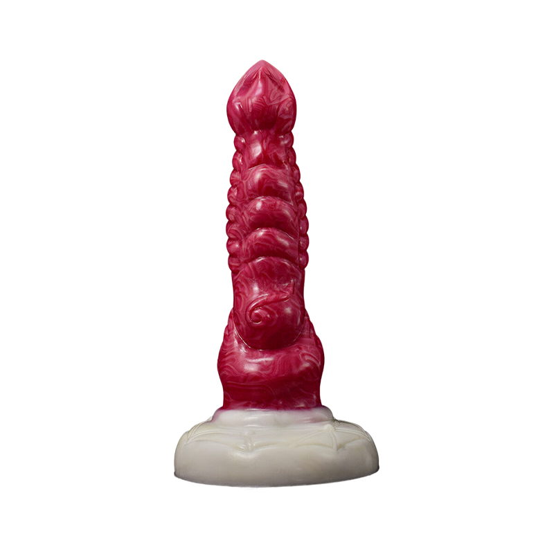 DILDO NOUÉ FANTASY SILICONE 8 POUCES ROSE