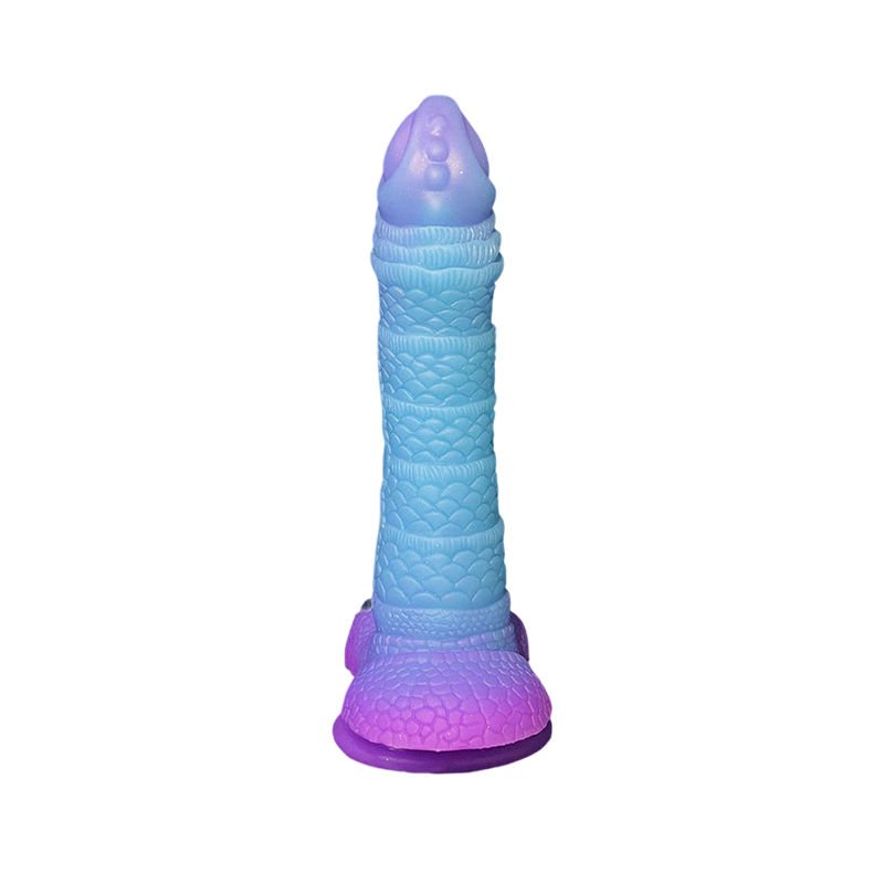 Gode Monstre Noué Silicone 9 pouces Lumineux
