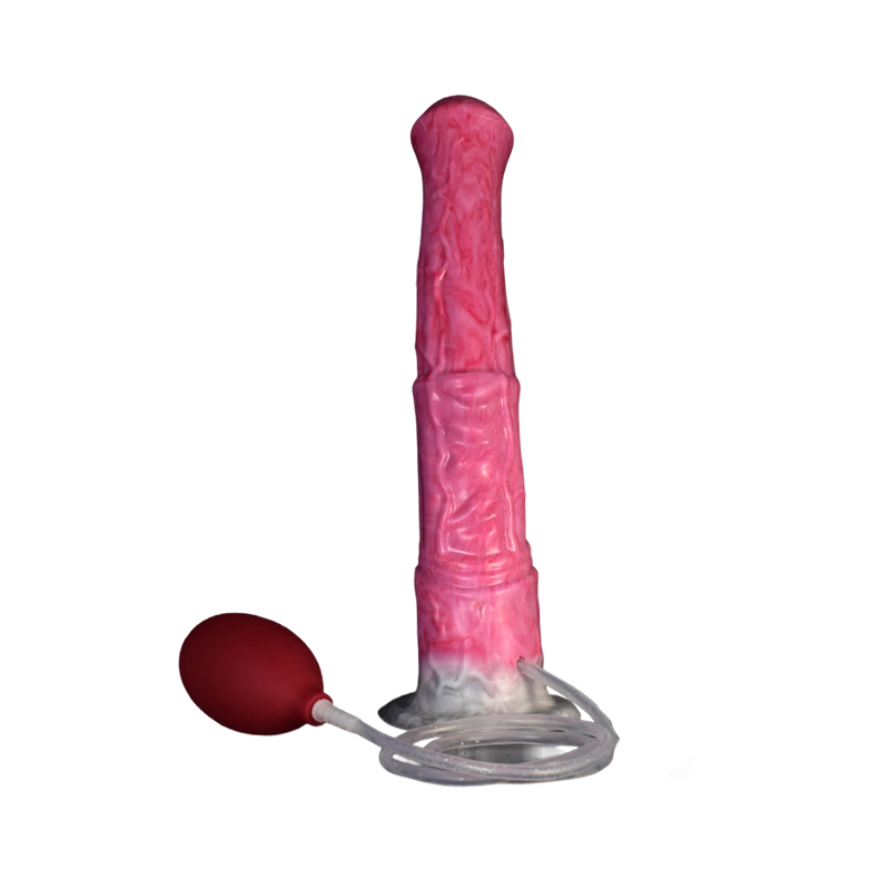 DILDO GÉANT CHEVAL EN SILICONE 11 POUCES ROUGE