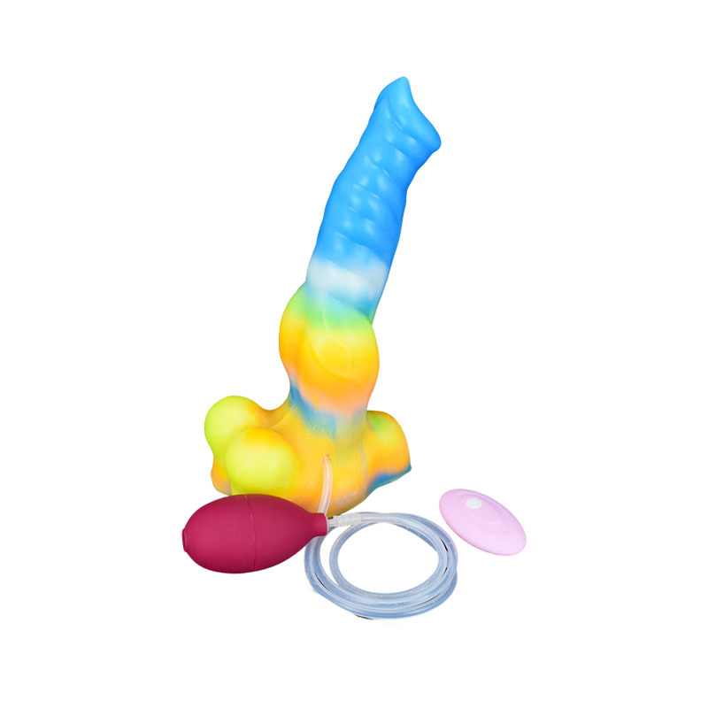 SQUIRTING DILDO ANAL 10 INCH GLOW IN THE DARK