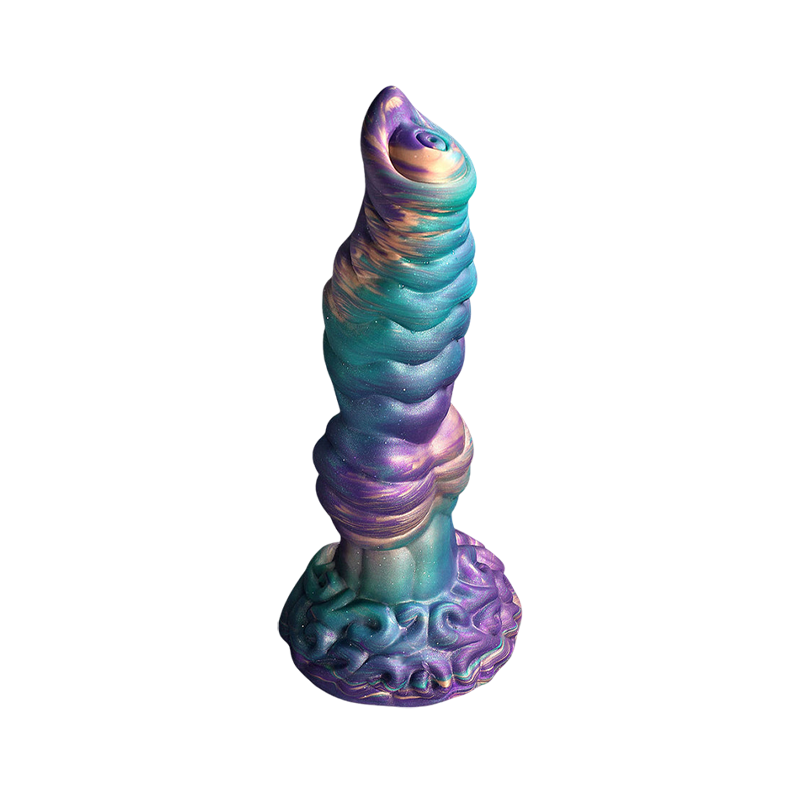 Gode vibrant en silicone de 10 pouces avec nœuds