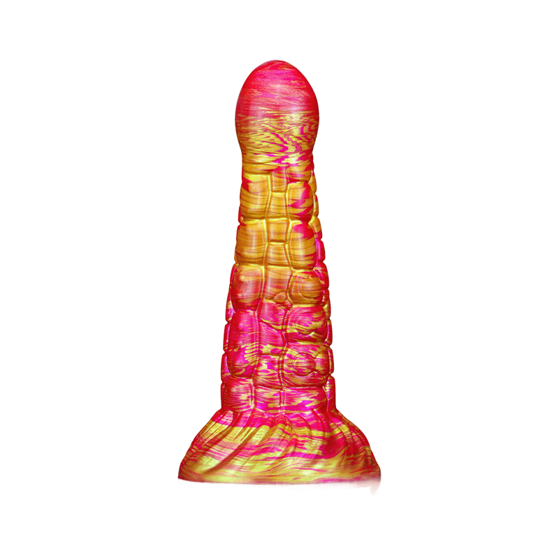 MONSTER DILDO ANAL SILICONE 7 INCH RED