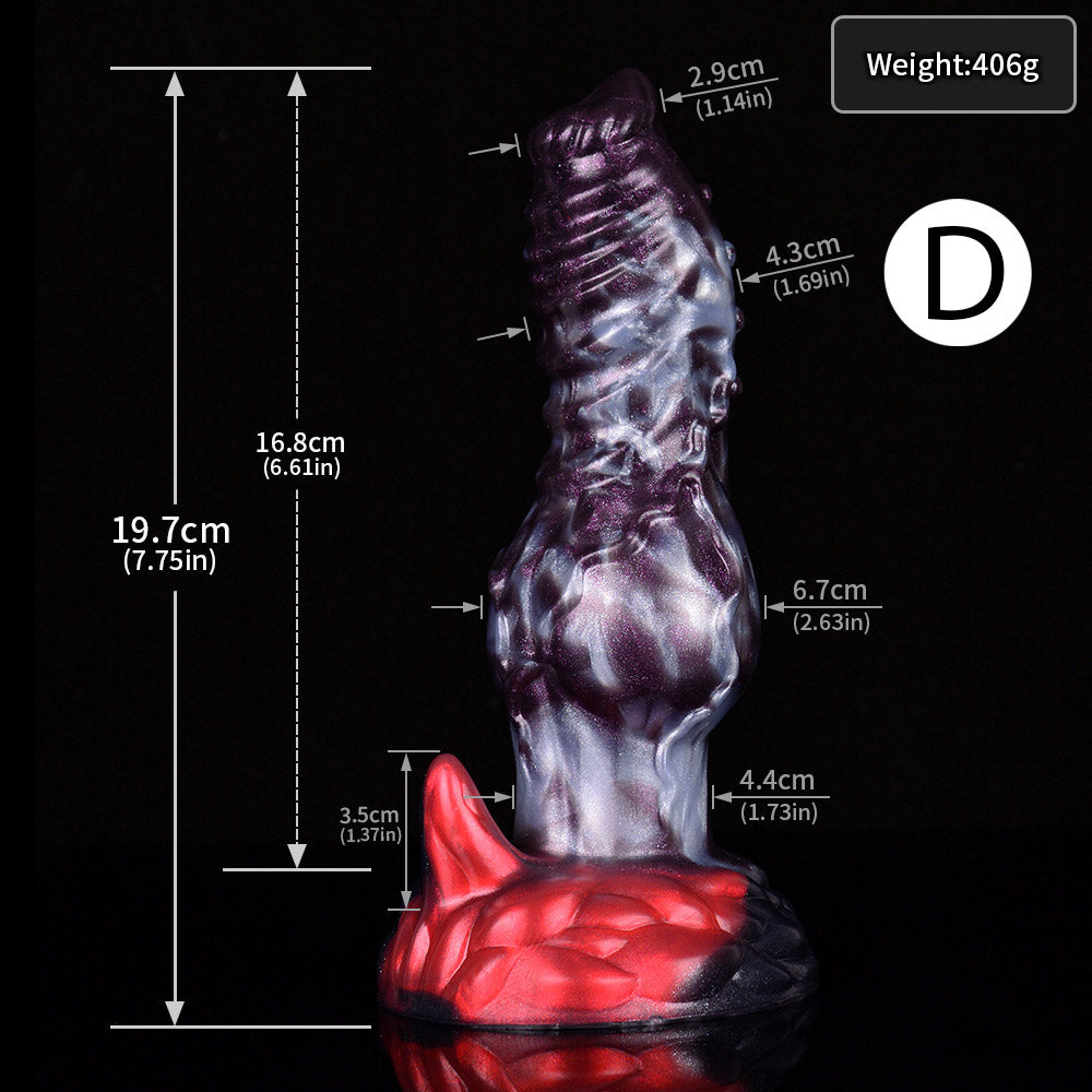 Gode Monstre Chien Silicone 9 pouces avec pointes