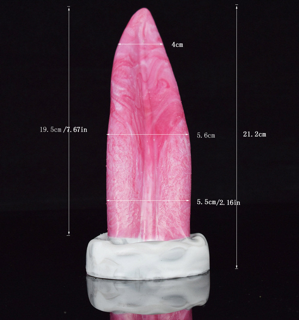 Gode Monstre en Silicone 20,3 cm Langue Rouge