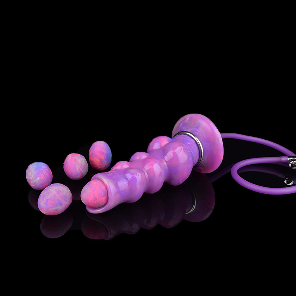 Gode Monstre Noué En Silicone 9 Pouces Violet