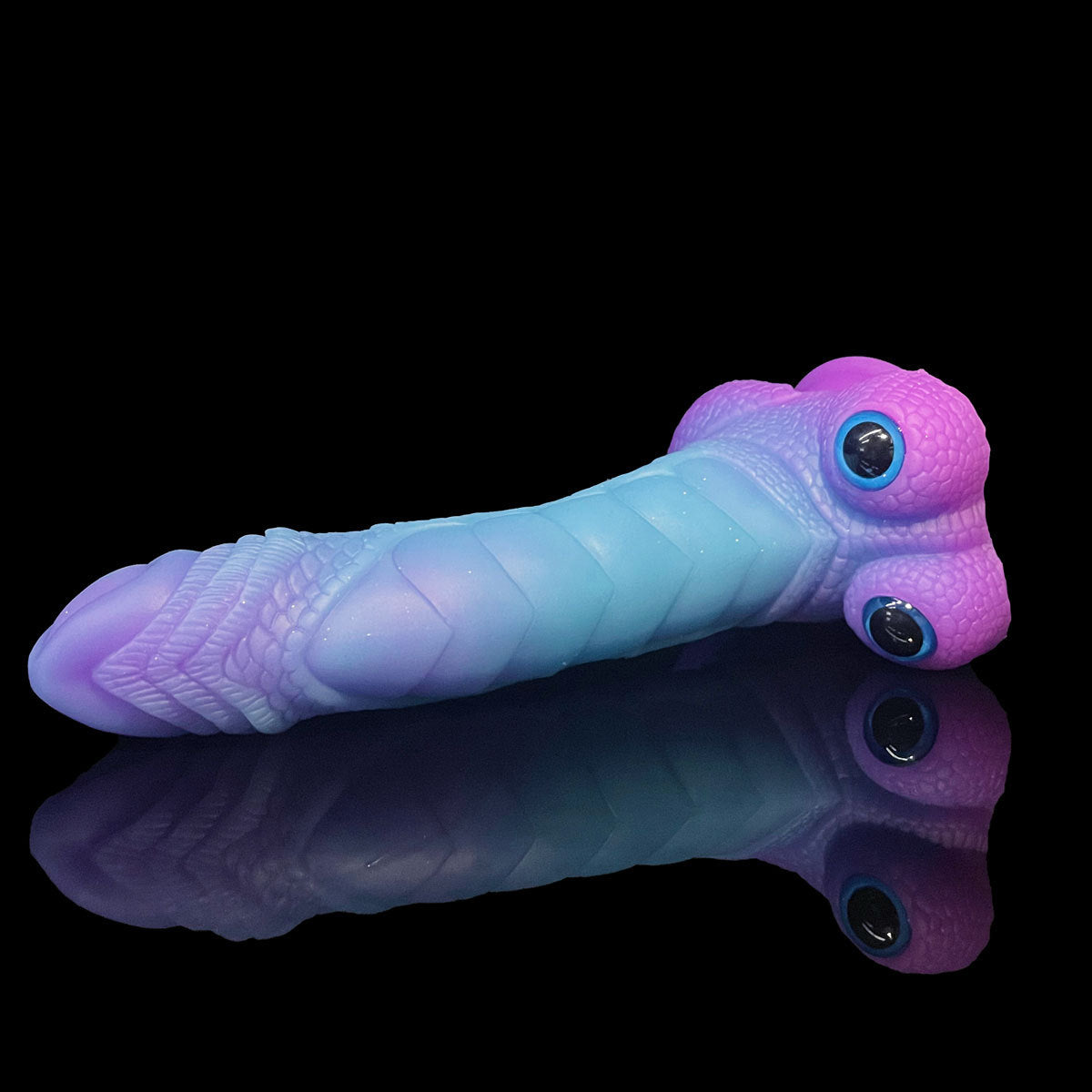 Gode Monstre Noué Silicone 9 pouces Lumineux