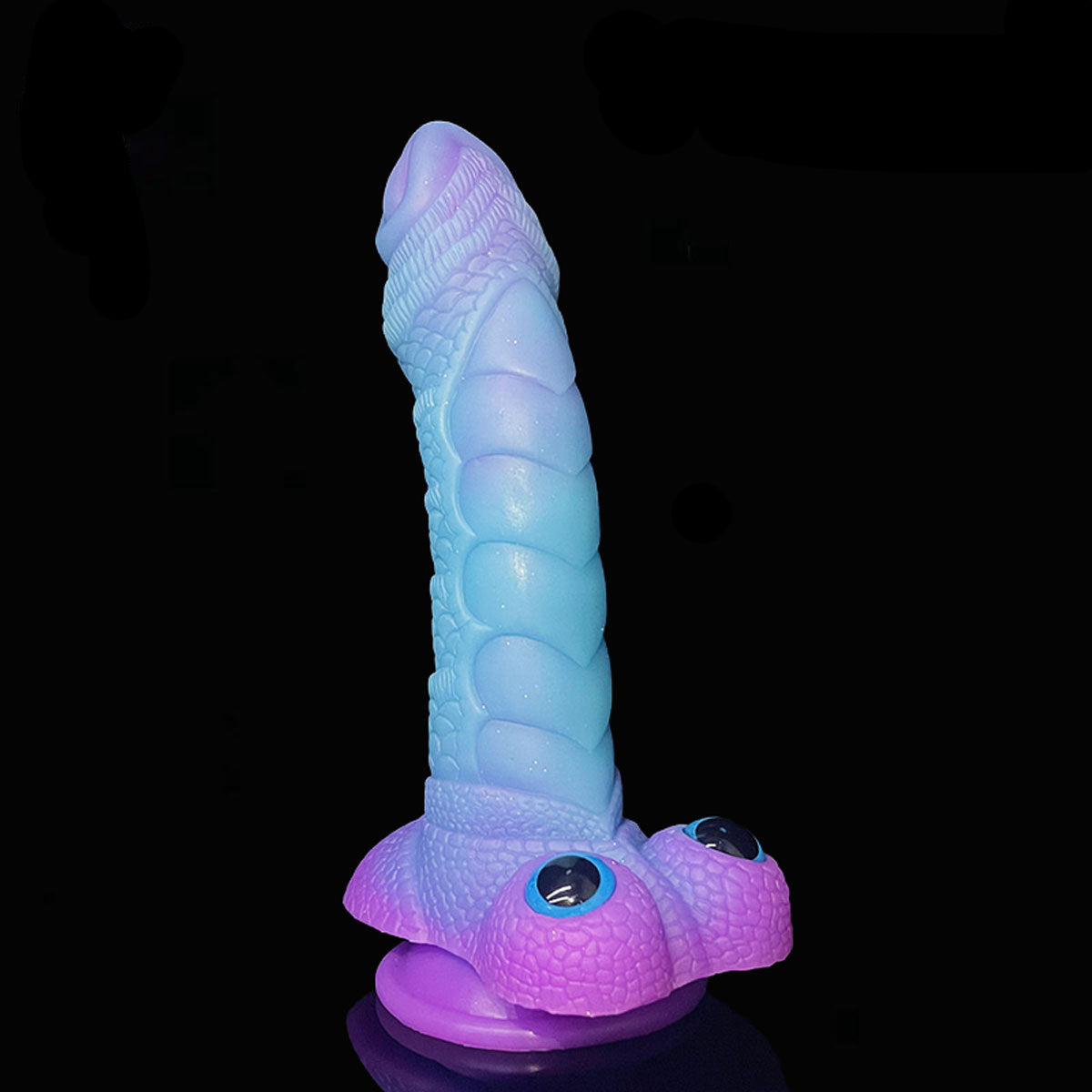Gode Monstre Noué Silicone 9 pouces Lumineux