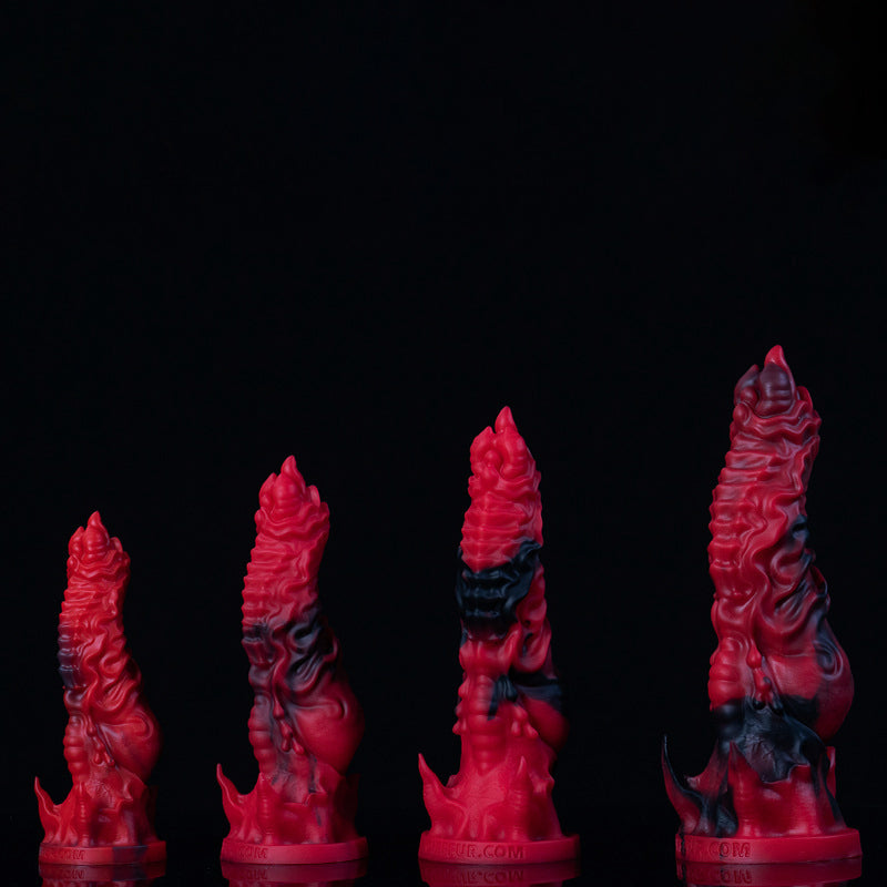 Gode Monstre Noué En Silicone De 11 Pouces Rouge