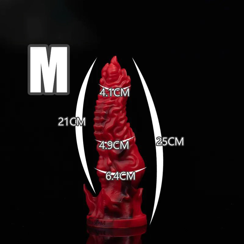 Gode Monstre Noué En Silicone De 11 Pouces Rouge