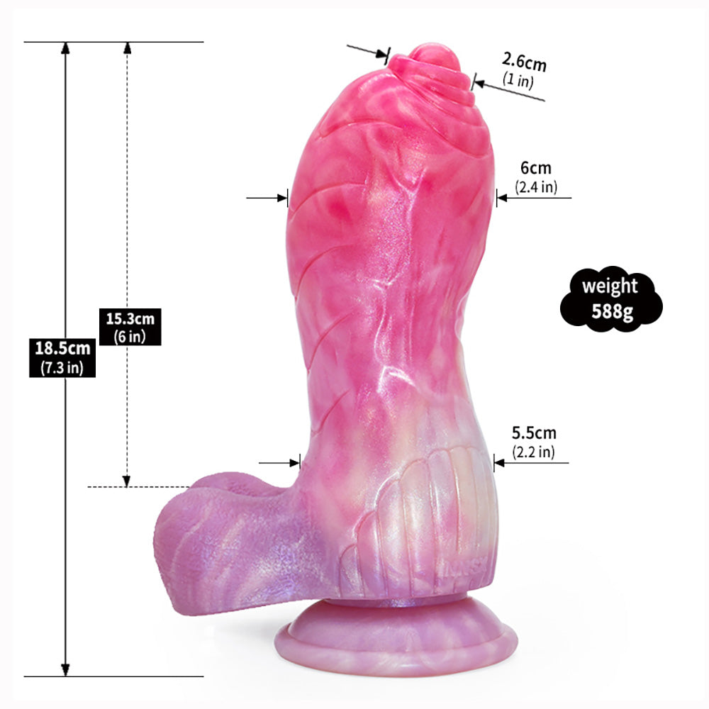 Gode Monstre en Silicone 7 pouces Rose