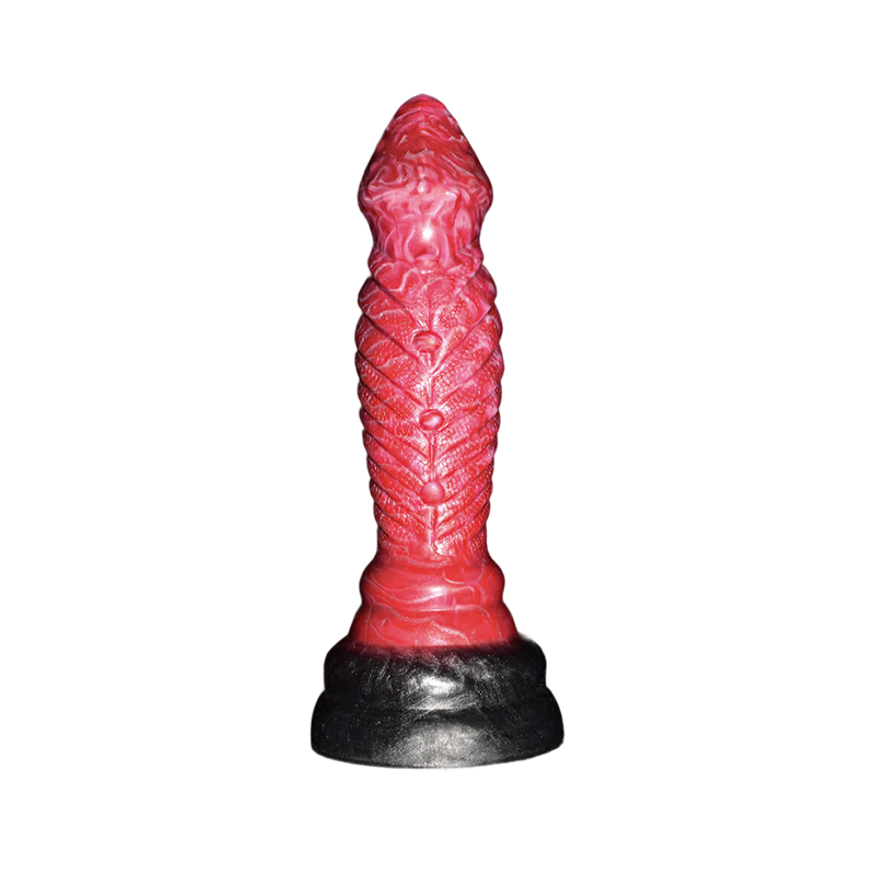 Gode Monstre Noué En Silicone 7 Pouces Rouge