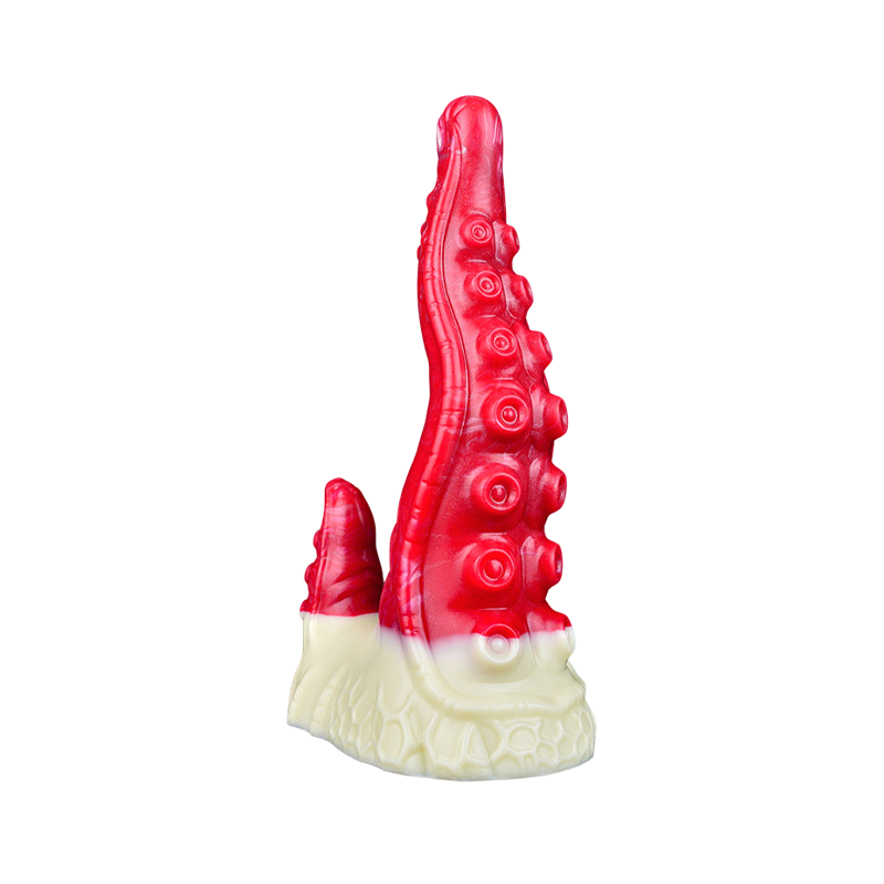 MONSTER TOYS ANAL DILDO SILICONE 9 INCH RED