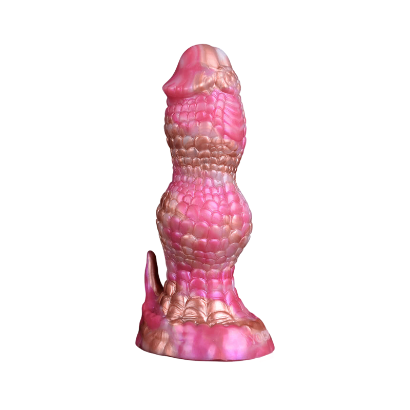 Godemichets Monstres en Silicone Noués 7 pouces Rose