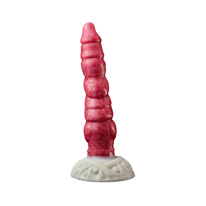 DILDO NOUÉ FANTASY SILICONE 8 POUCES ROSE