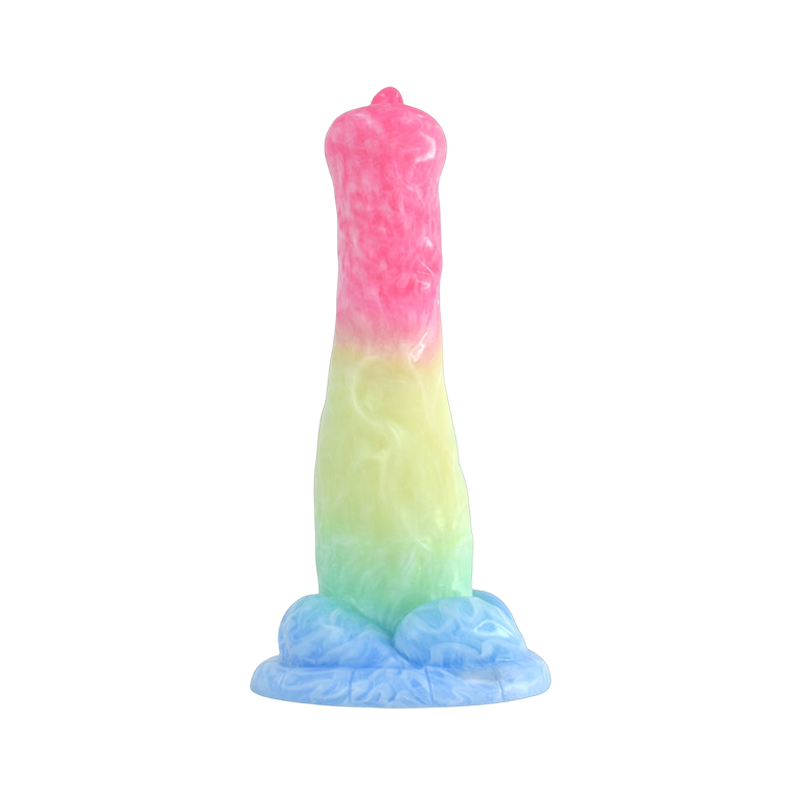 Gode Monstre Brille Dans Le Noir En Silicone 7 Pouces Raindow