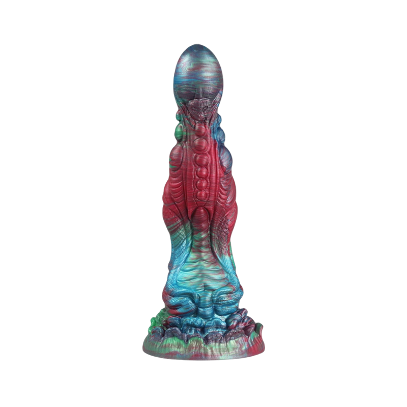 Gode Monstre Noué En Silicone 10 Pouces Bronze Belle