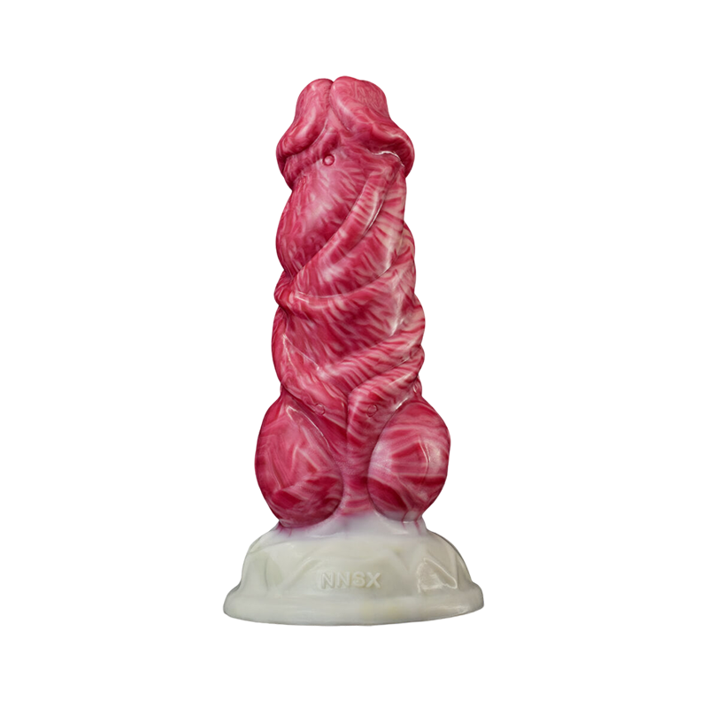 DILDO NOUÉ MONSTRE SILICONE 6 POUCES ROSE