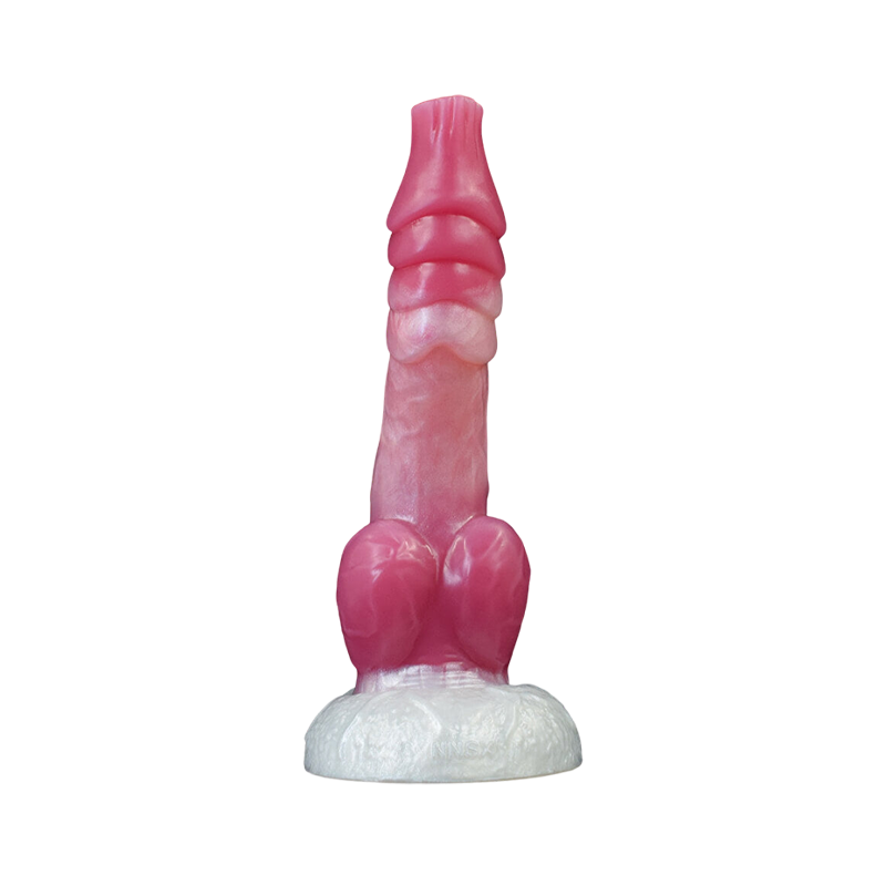 Gode Monstre Noué En Silicone 7 Pouces Rouge