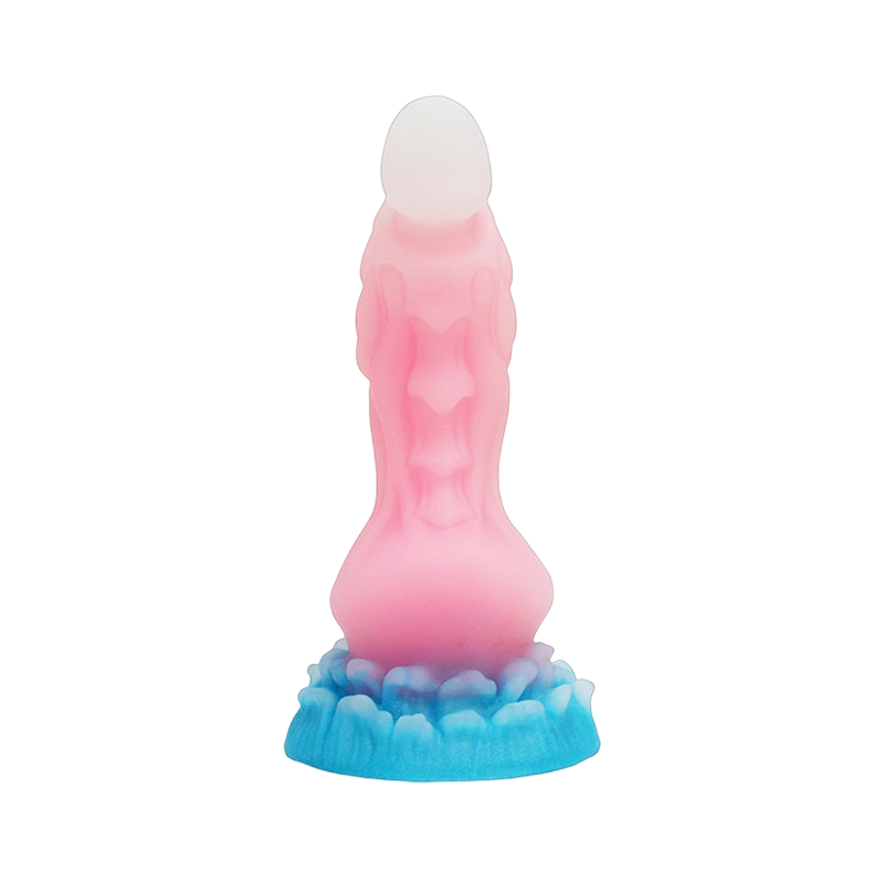 MONSTER DILDO ANAL SILICONE 9 INCH GLOW IN THE DARK