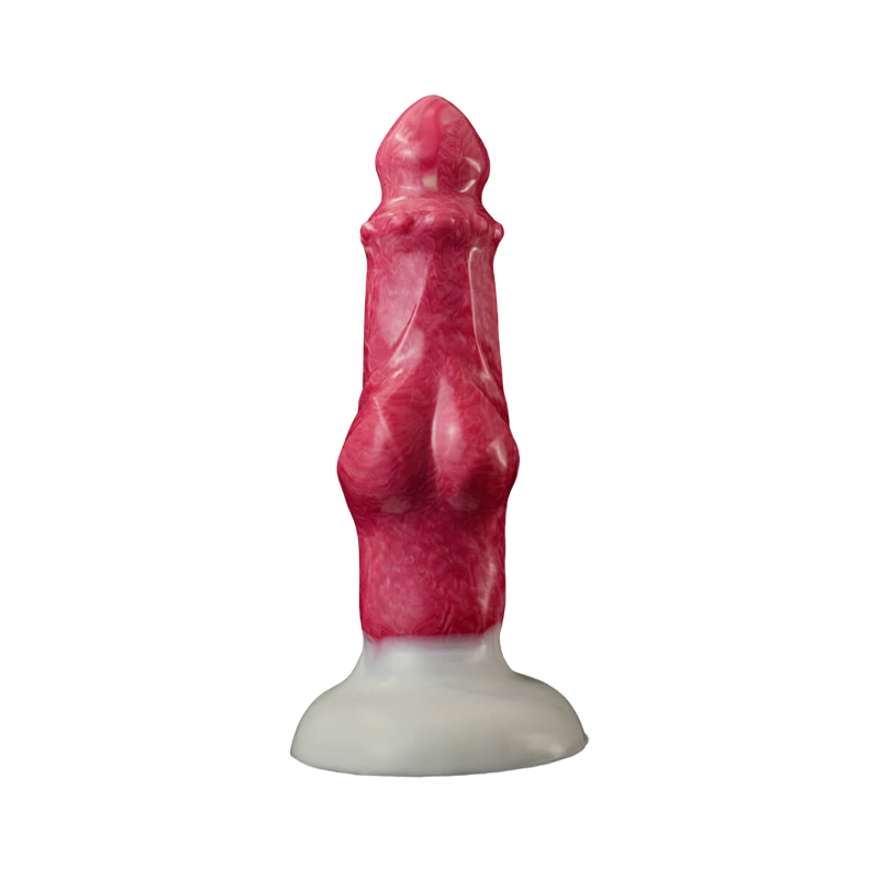 DOG DILDO FANTASY SILICONE 8 POUCES ROSE