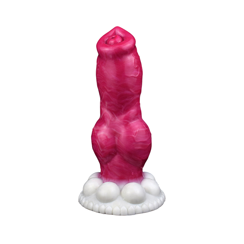 DILDO FANTASY SILICONE POUR CHIEN 8 POUCES ROUGE
