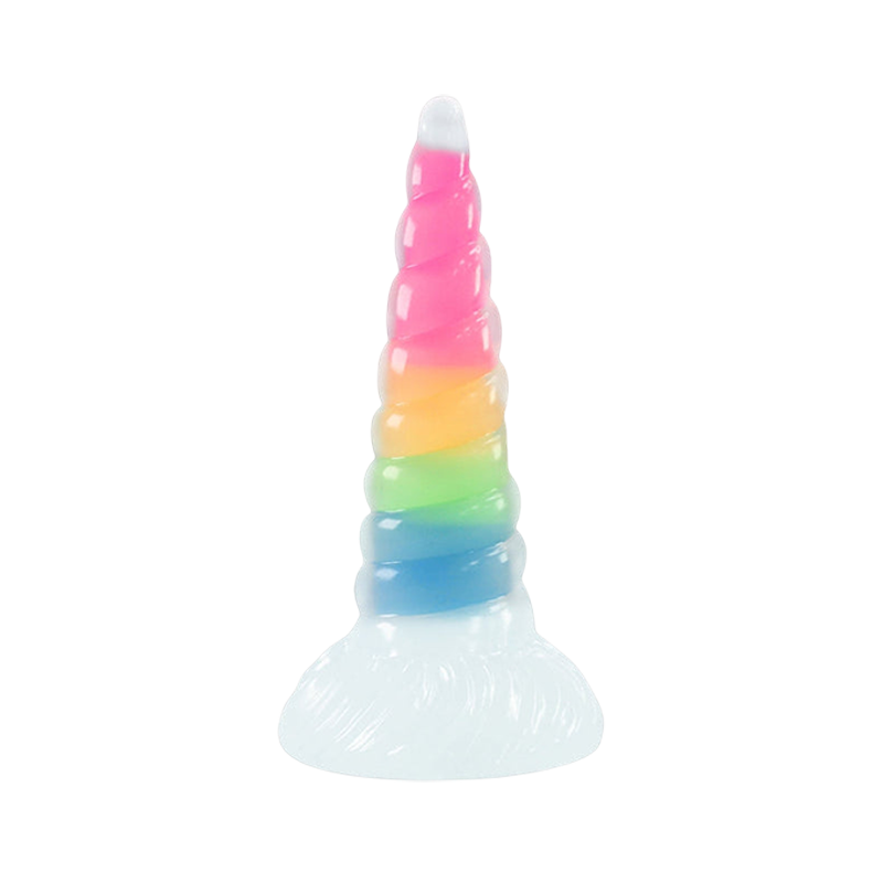 MONSTER DILDO ANAL TENTACLE SILICONE 8 INCH GLOW IN THE DARK TAPEAED