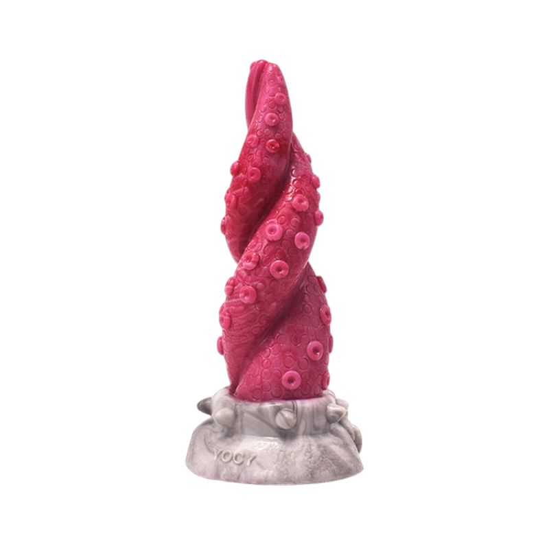 Gode vibrant Monster en silicone de 7 pouces, rose