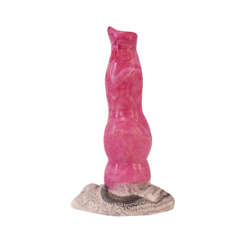 DILDO VIBRANT NOUÉ FANTASY SILICONE 8 POUCES ROSE
