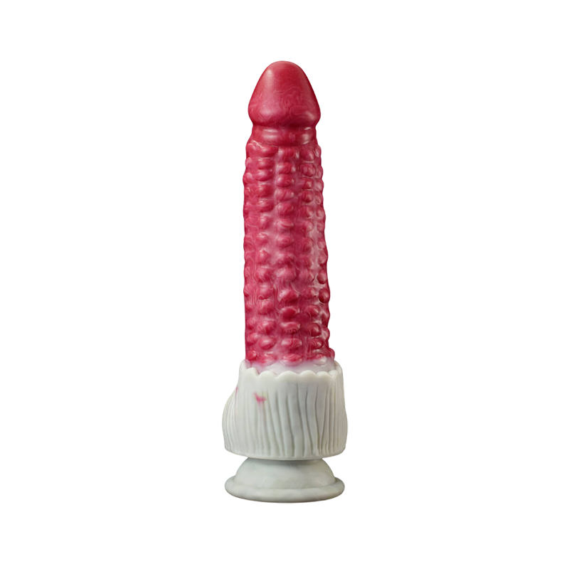 Gode monstre ventouse en silicone 22,9 cm rose