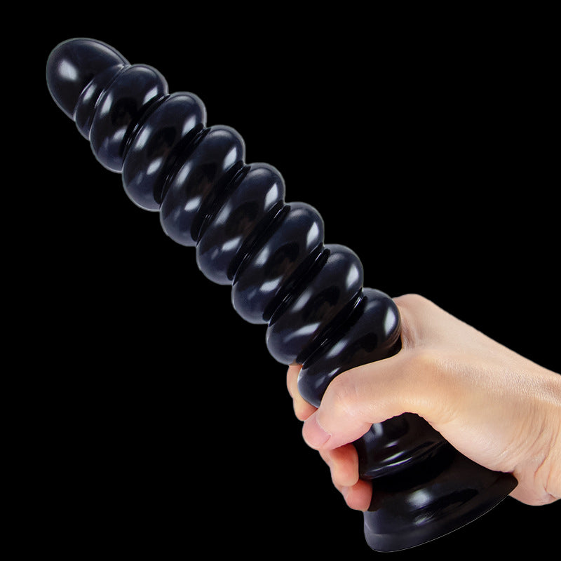 LARGE ANAL DILDO 9 INCH BLACK FEMALE