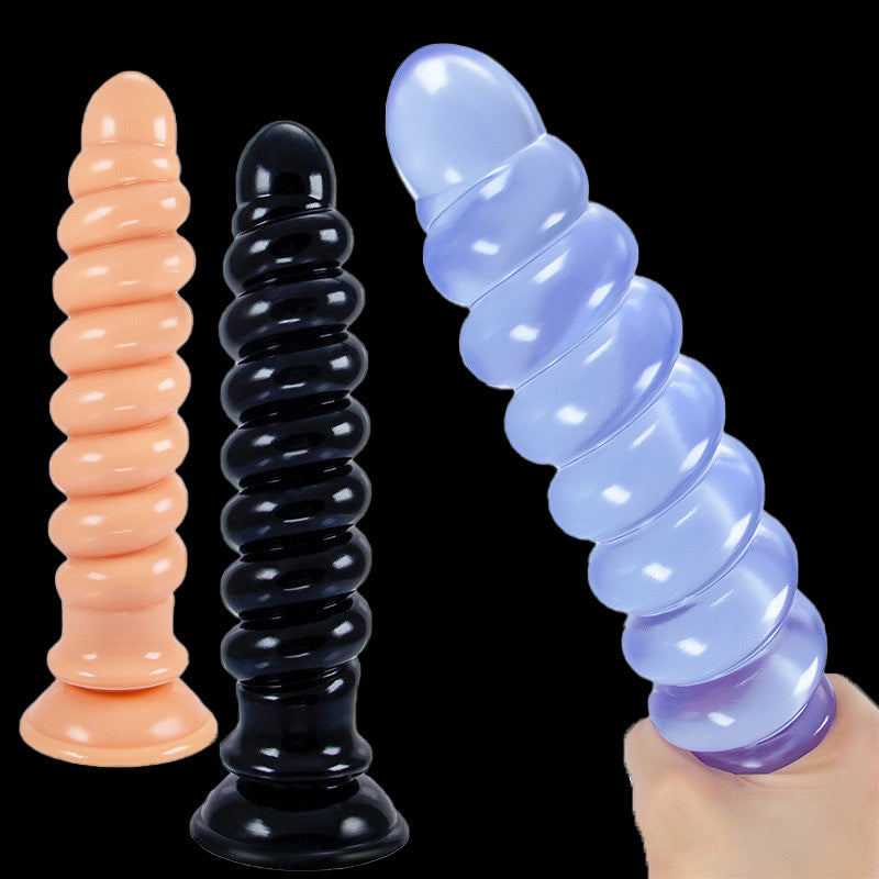 LARGE ANAL DILDO 9 INCH BLACK FEMALE