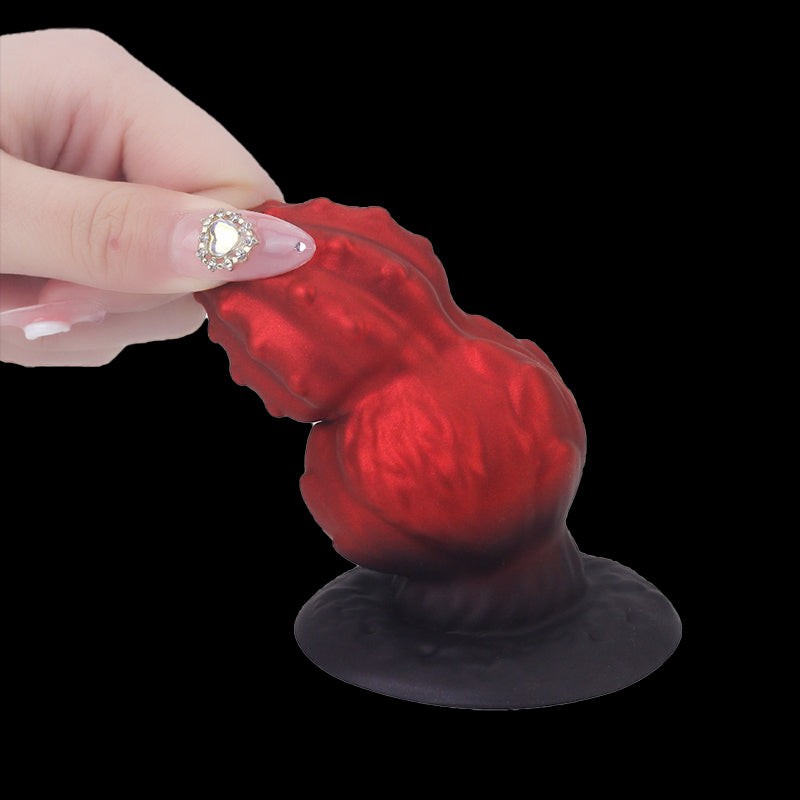 SMALL ANAL DILDO 5 INCH RED FOR MEN