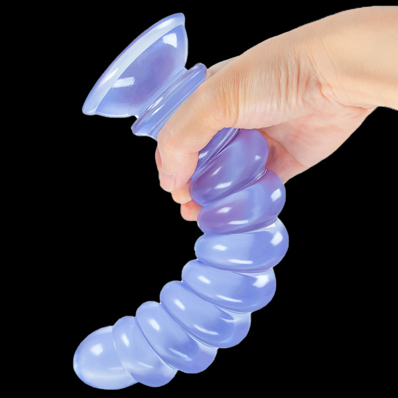 LARGE ANAL DILDO 9 INCH BLACK FEMALE