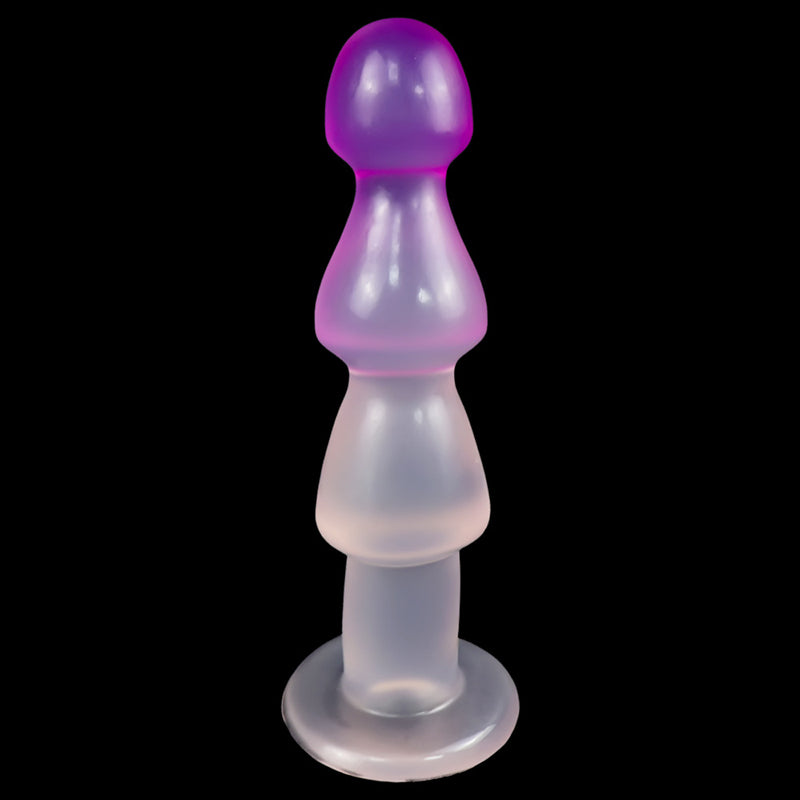 BIG ANAL DILDO 9 INCH BLUE BEADED BEADED BEADED