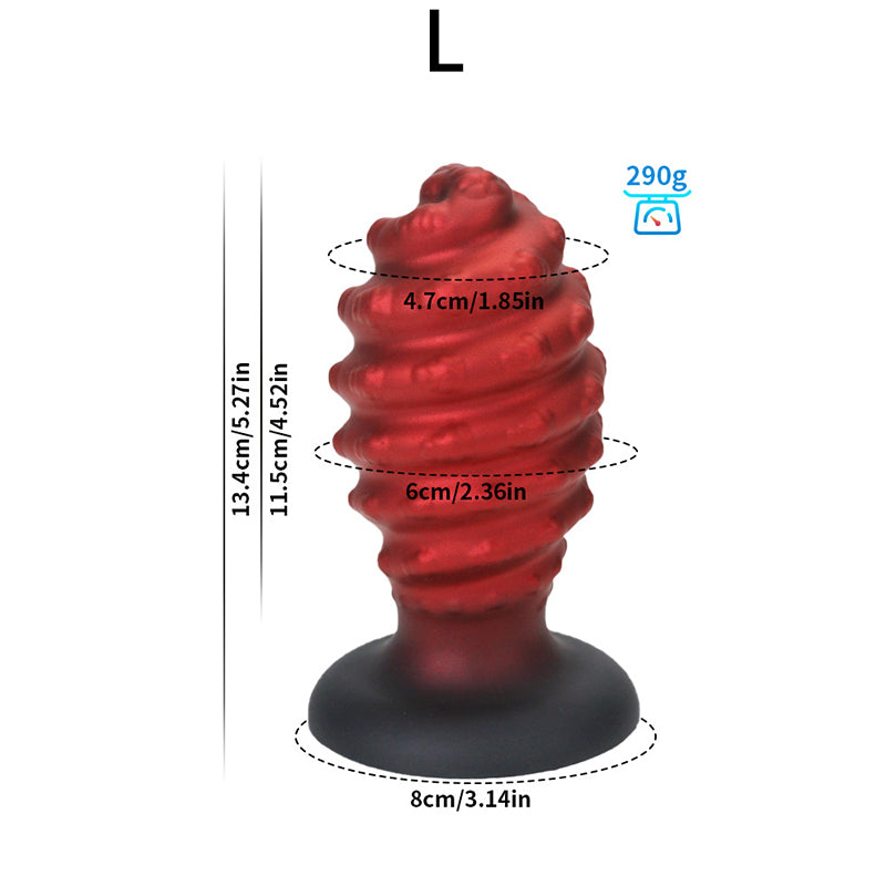 SMALL ANAL DILDO 6 INCH RED BEGINNER