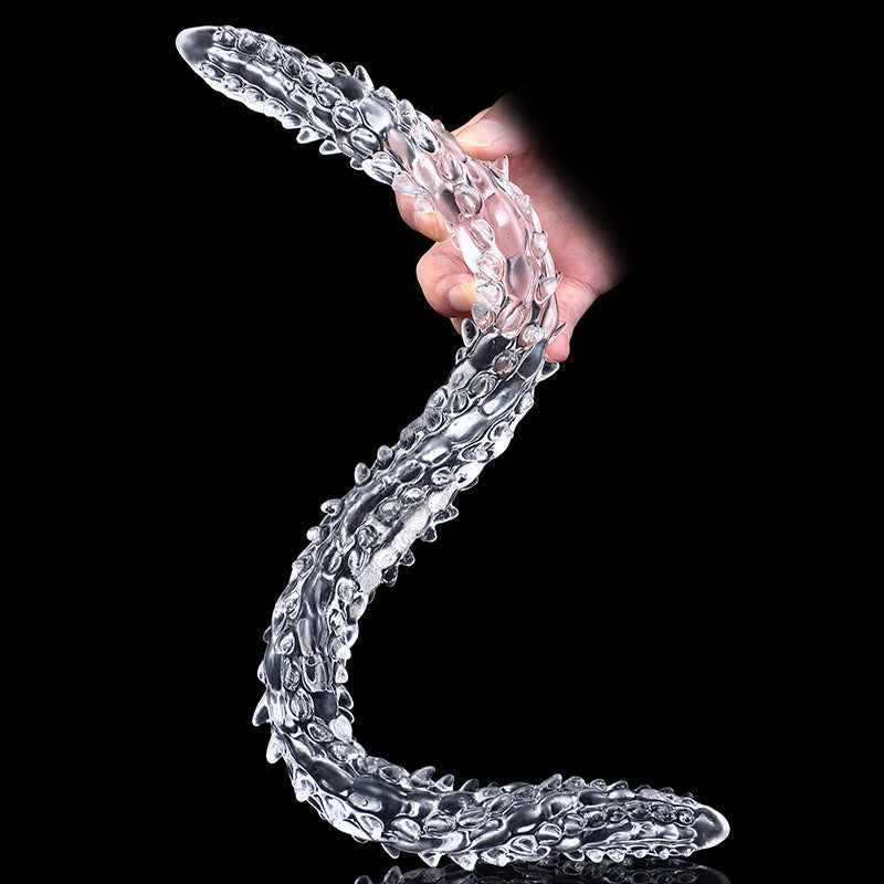LONG ANAL DILDO DOUBLE TRANSPARENT 23 INCH SOFT