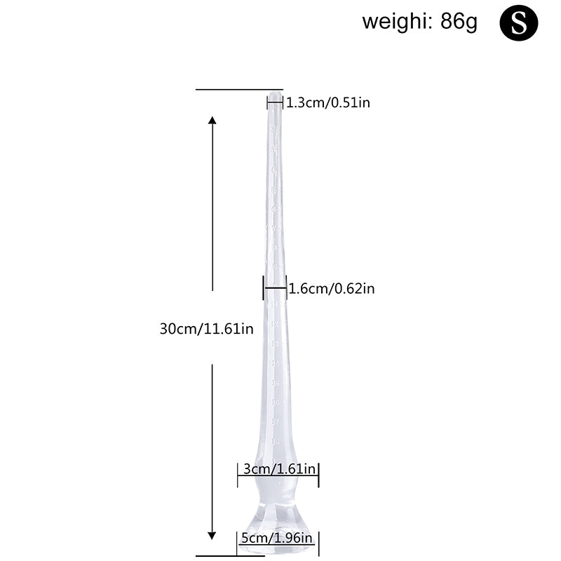 LONG ANAL DILDO SUCTION TRANSPARENT 23 INCH TRAINER
