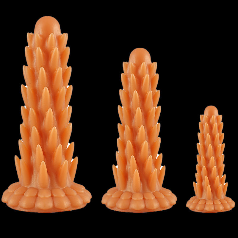 BIG ANAL DILDO 9 INCH KNOTTED BLACK STARTER