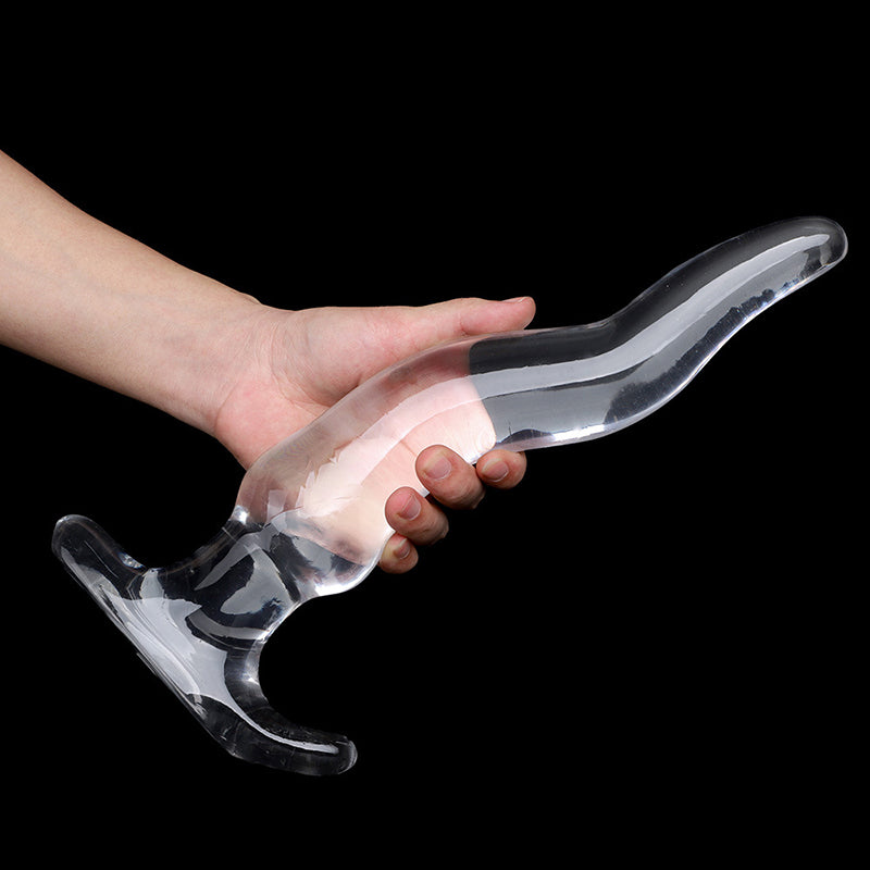 HUGE ANAL TOYS 13 INCH TRANSPARENT BEGINNERS MEN