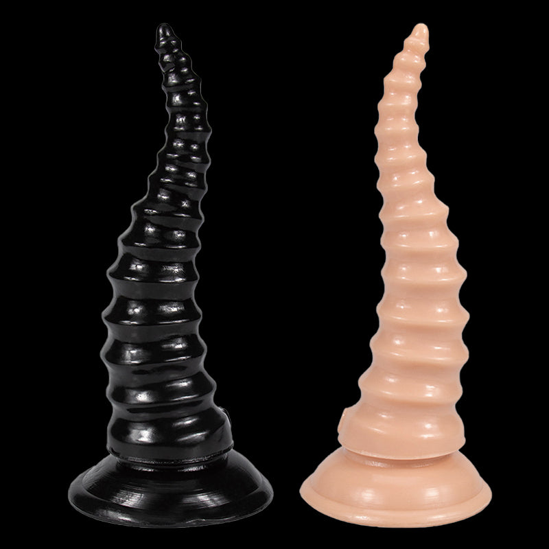 MONSTER ANAL DILDO 7 INCH BLACK SUCTION