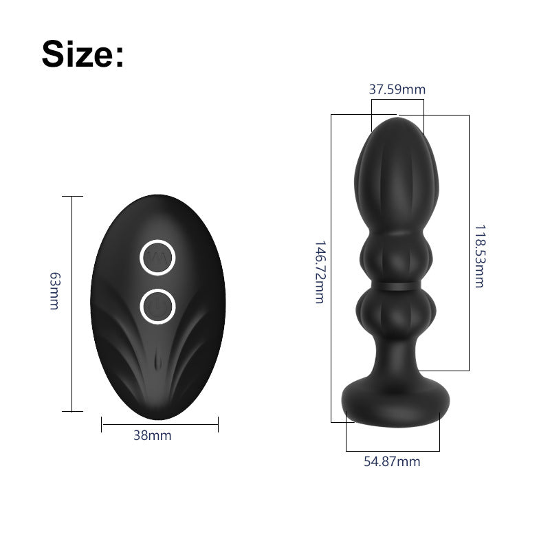 VIBRATING ANAL TOYS MALE MENS 5 INCH BLACK