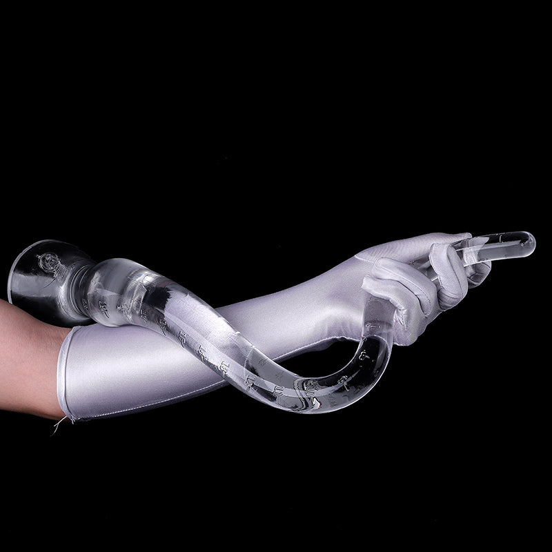 LONG ANAL DILDO SUCTION TRANSPARENT 23 INCH TRAINER
