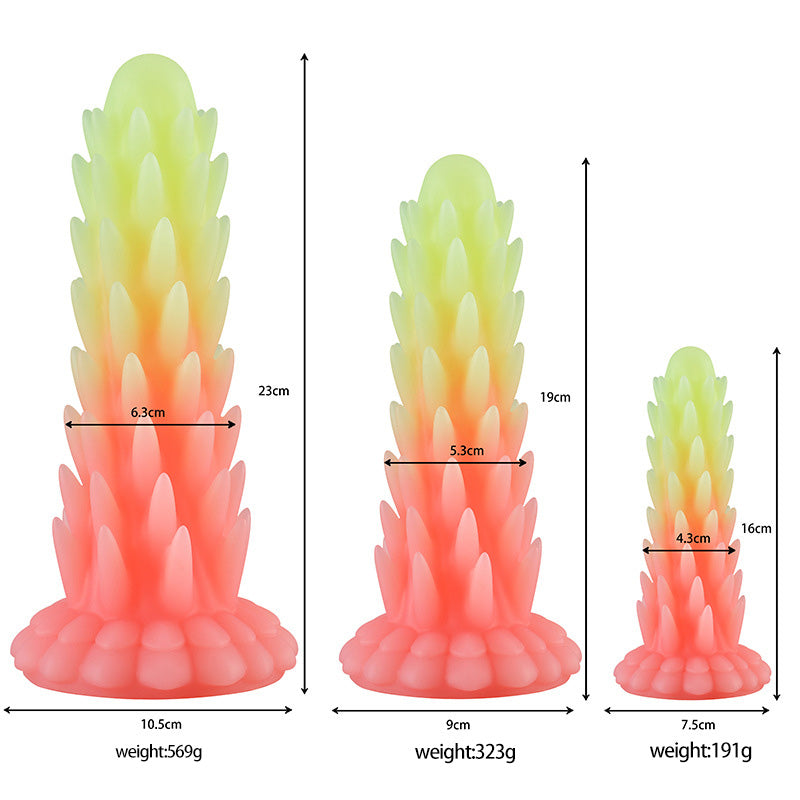 BIG ANAL DILDO 9 INCH COLORFUL FEMALE