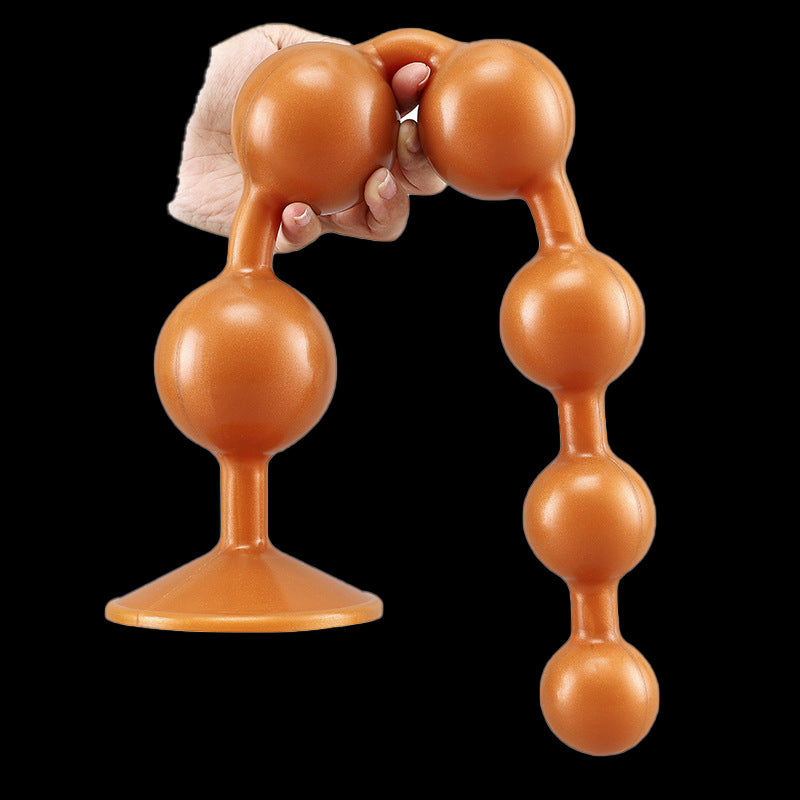 HUGE ANAL TOYS 24 INCH BLACK SILICONE BEADED