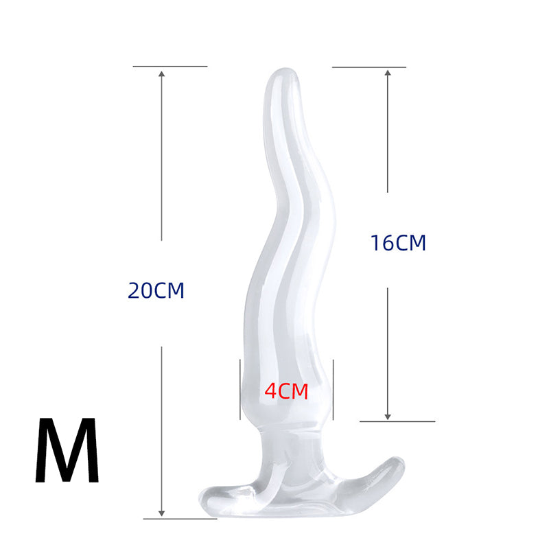 HUGE ANAL TOYS 13 INCH TRANSPARENT BEGINNERS MEN