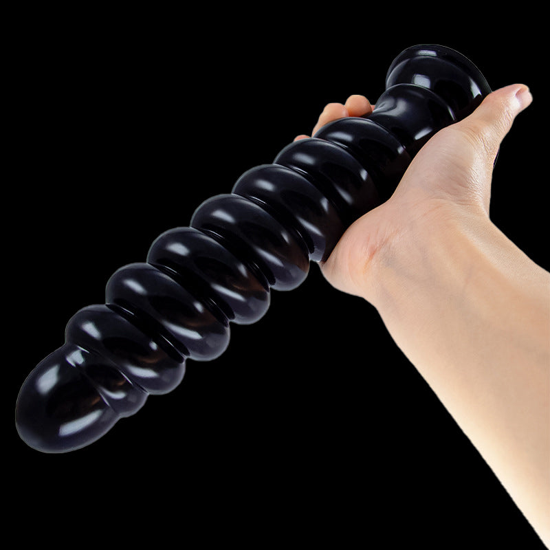 LARGE ANAL DILDO 9 INCH BLACK FEMALE