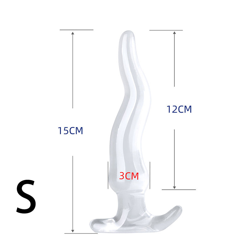 HUGE ANAL TOYS 13 INCH TRANSPARENT BEGINNERS MEN