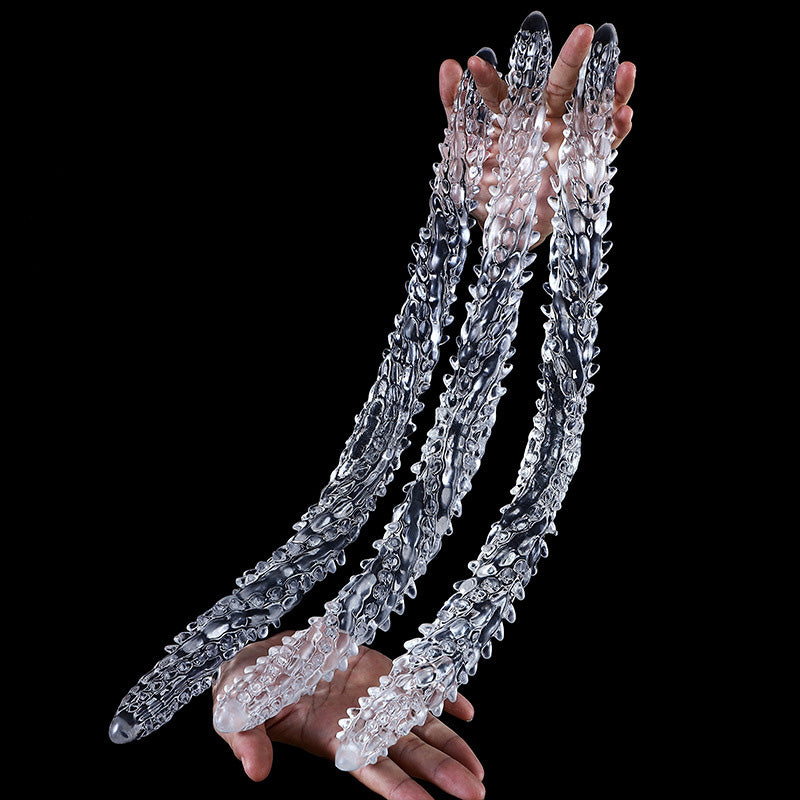 LONG ANAL DILDO DOUBLE TRANSPARENT 23 INCH SOFT
